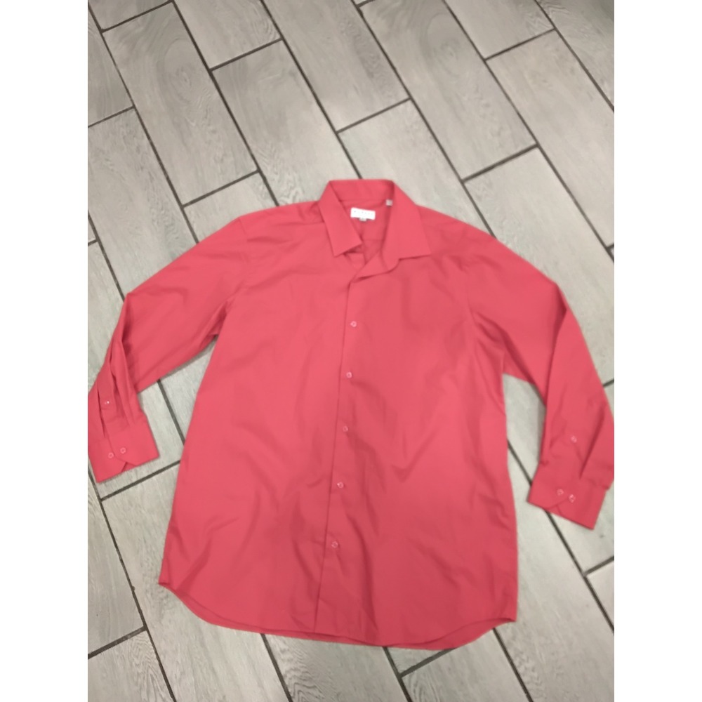 Modena Men's‎ Coral Contemporary Fit Dress Shirt Size Large
